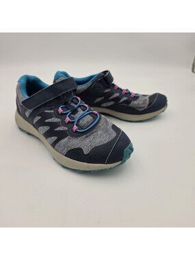 Merrell Kids’ Trail Sneakers Navy/Gray Size 4.5M Durable Lightweight Pre-Owned